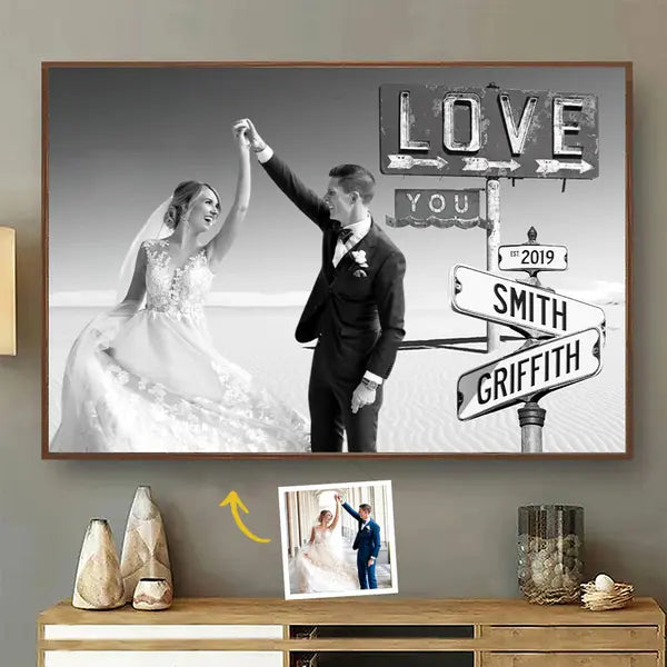 Custom Photo I Need You Because I Love You - Couple Personalized Custom Horizontal Poster
