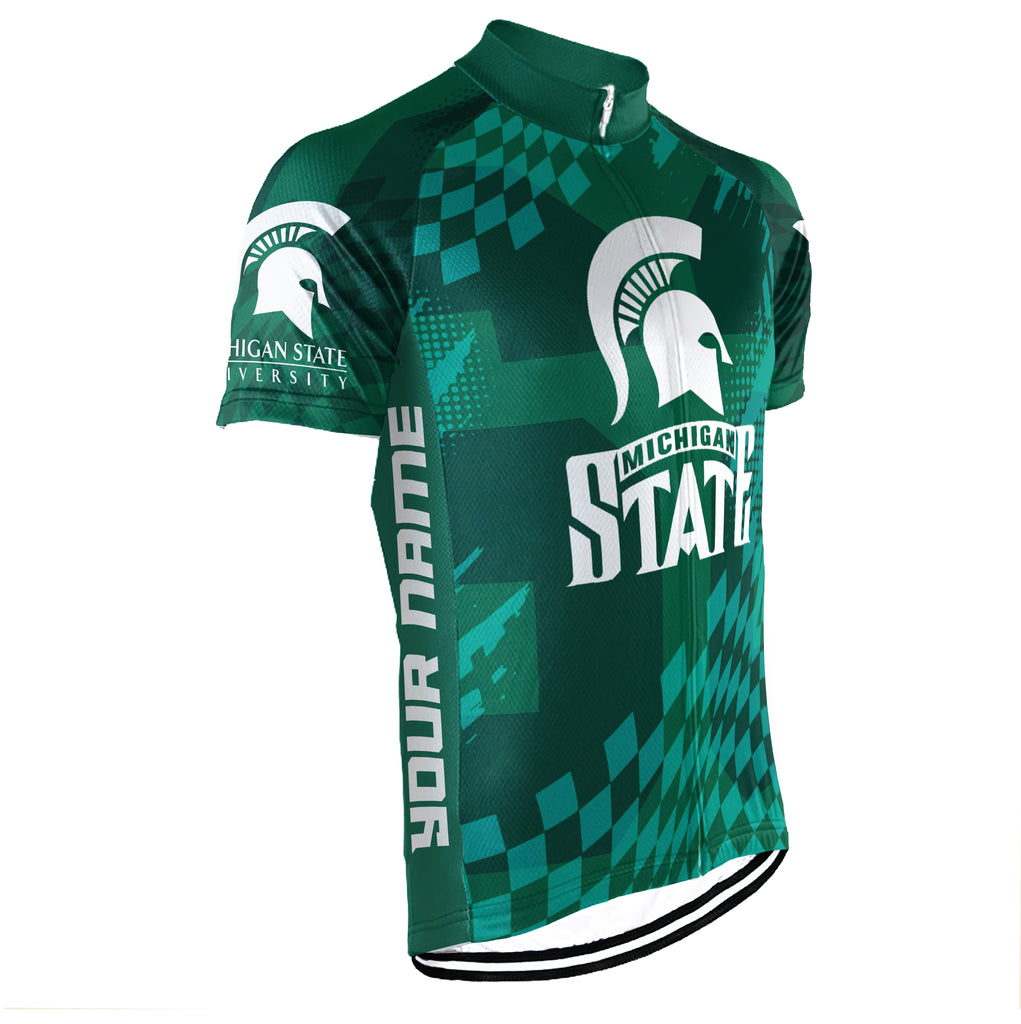 Customized Michigan State University (MSU) Short Sleeve Cycling