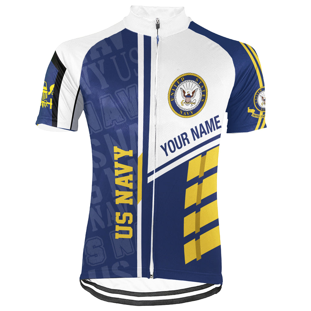 Customized US NAVY Short Sleeve Cycling Jersey For Men And Women