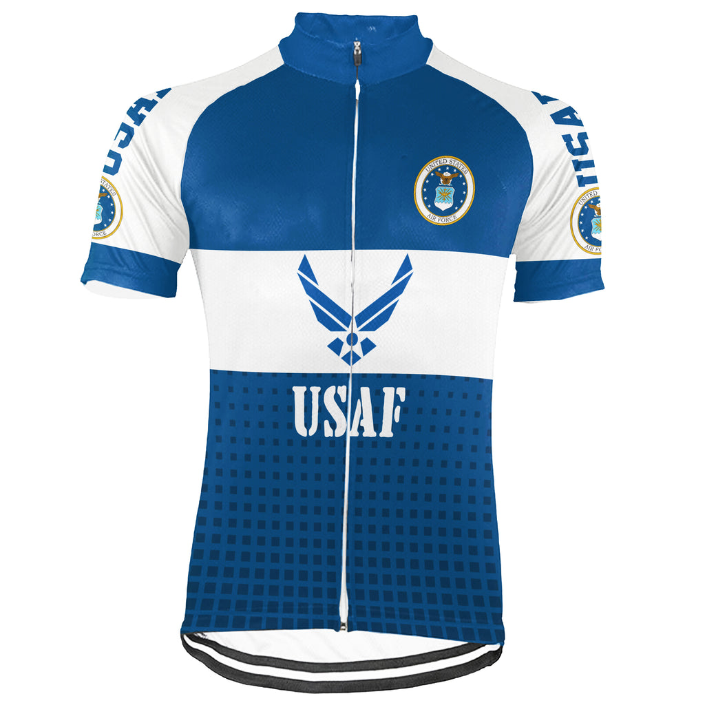 Customized US AIR FORCE Short Sleeve Cycling Jersey For Men And Women