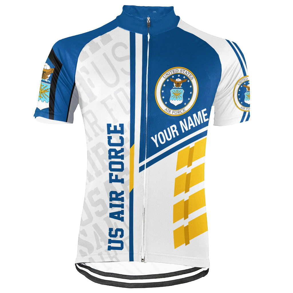 Customized US AIR FORCE Short Sleeve Cycling Jersey For Men And Women