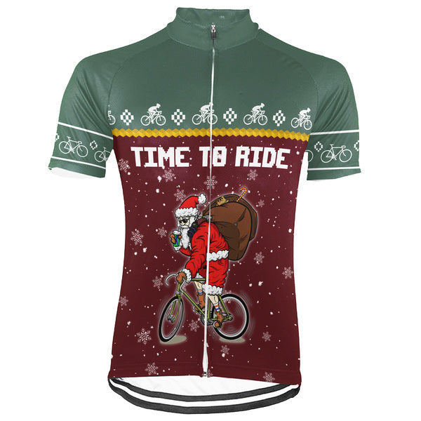 Customized Christmas Tis The Season To Ride Short Sleeve Cycling Jersey For Men And Women