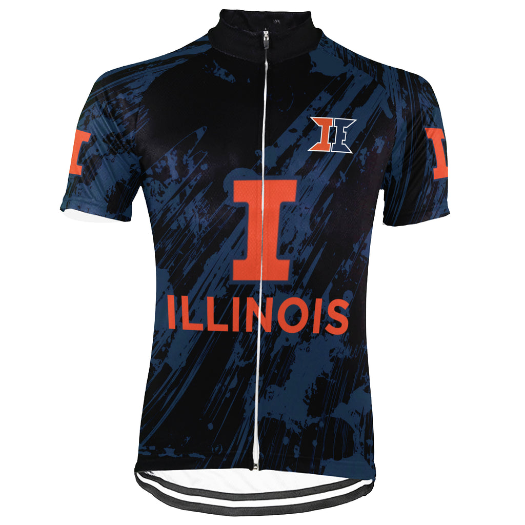 Customized University Of Illinois Urbana Cycling Kit For Men