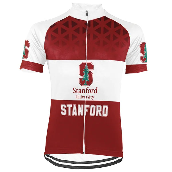 Customized Stanford University Short Sleeve Cycling Jersey For Men And Women