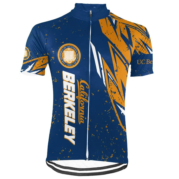 Customized University of California, Berkeley (UC Berkeley) Short Sleeve Cycling Jersey For Men And Women