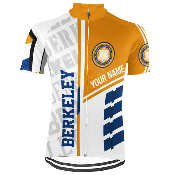 Customized University of California, Berkeley (UC Berkeley) Short Sleeve Cycling Jersey For Men And Women