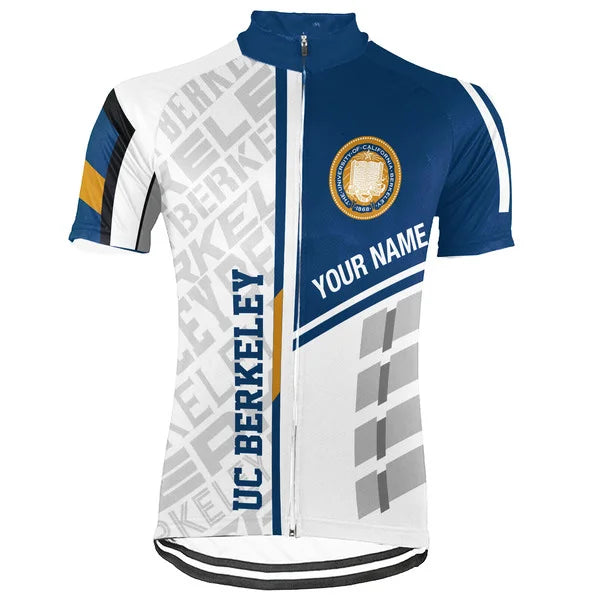 Customized University of California, Berkeley (UC Berkeley) Short Sleeve Cycling Jersey For Men And Women