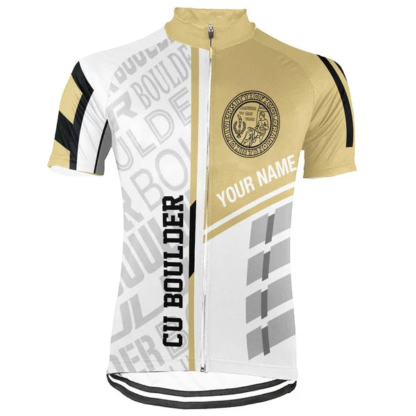 Customized University of Colorado Boulder (CU Boulder) Short Sleeve Cycling Jersey For Men And Women