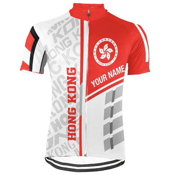 Customized Hong Kong Short Sleeve Cycling Jersey for Men
