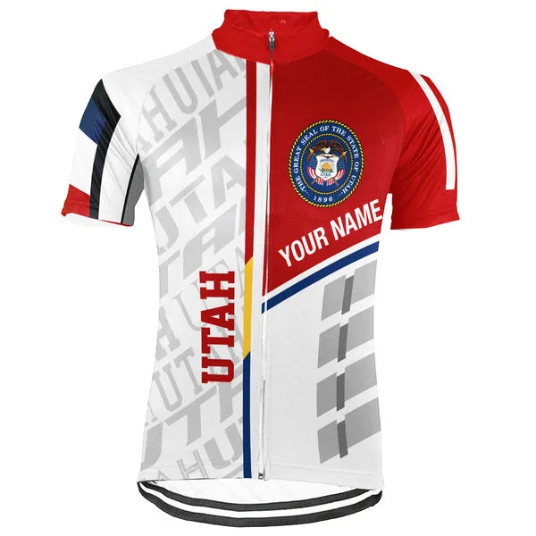 Customized Utah Short Sleeve Cycling Jersey for Men