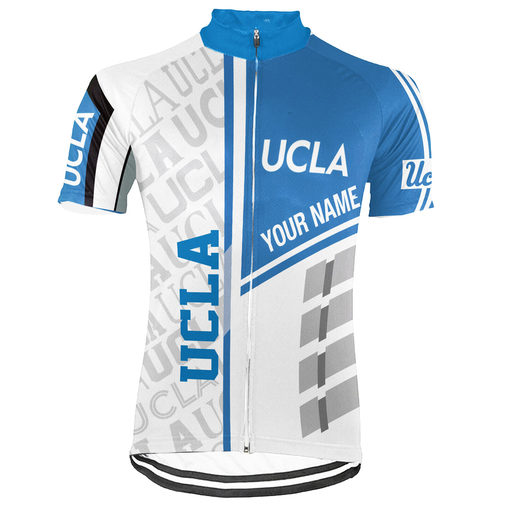 Customized The University of California, Los Angeles (UCLA) Short Sleeve Cycling Jersey For Men And Women