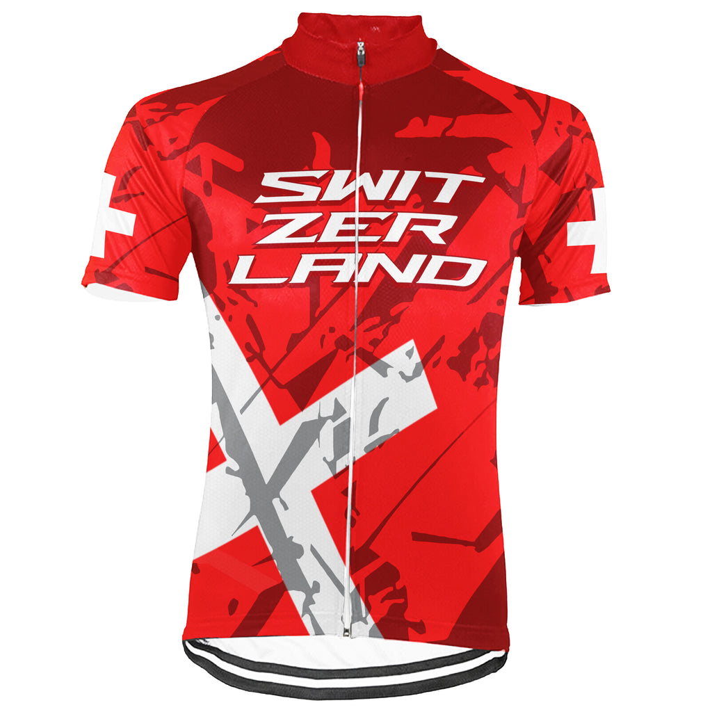 Customized Ride Green, Ride for Peace Switzerland Short Sleeve Cycling Jersey For Men And Women