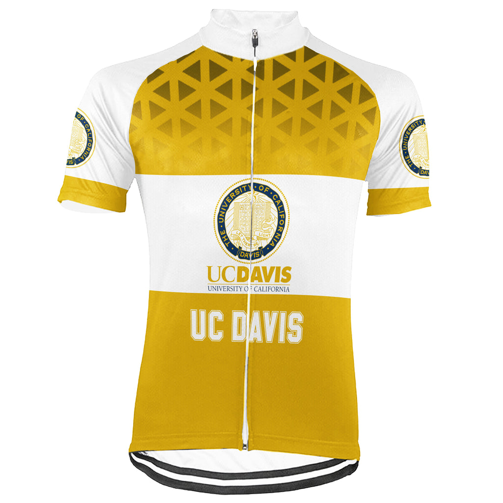 Customized University of California, Davis (UC Davis) Short Sleeve Cycling Jersey For Men And Women