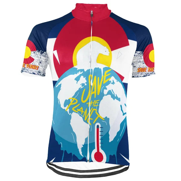 Customized Colorado Environmental Protection Short Sleeve Cycling Jersey For Men And Women
