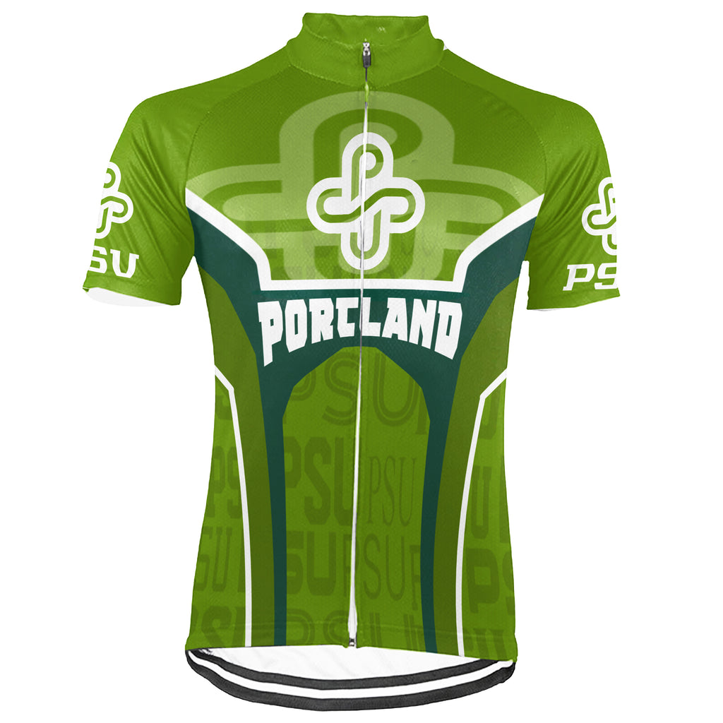 Customized Portland State University (PSU) Short Sleeve Cycling Jersey For Men And Women