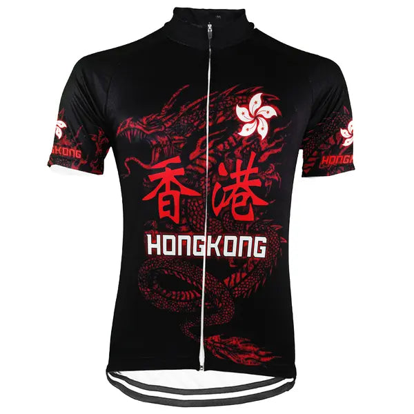 Customized Hong Kong Short Sleeve Cycling Jersey for Men