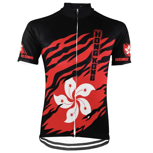 Customized Hong Kong Short Sleeve Cycling Jersey for Men