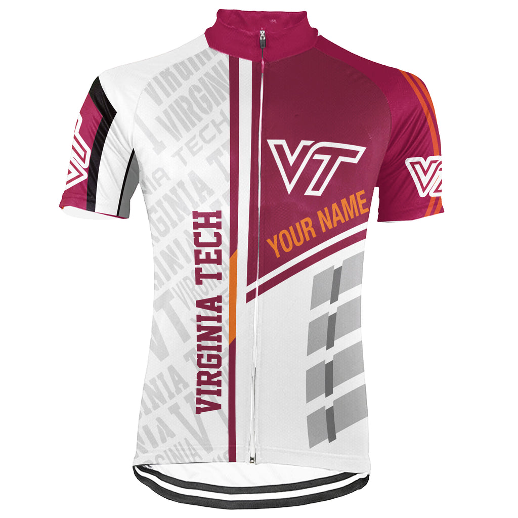 Customized Virginia Tech (VT) Short Sleeve Cycling Jersey For Men And Women