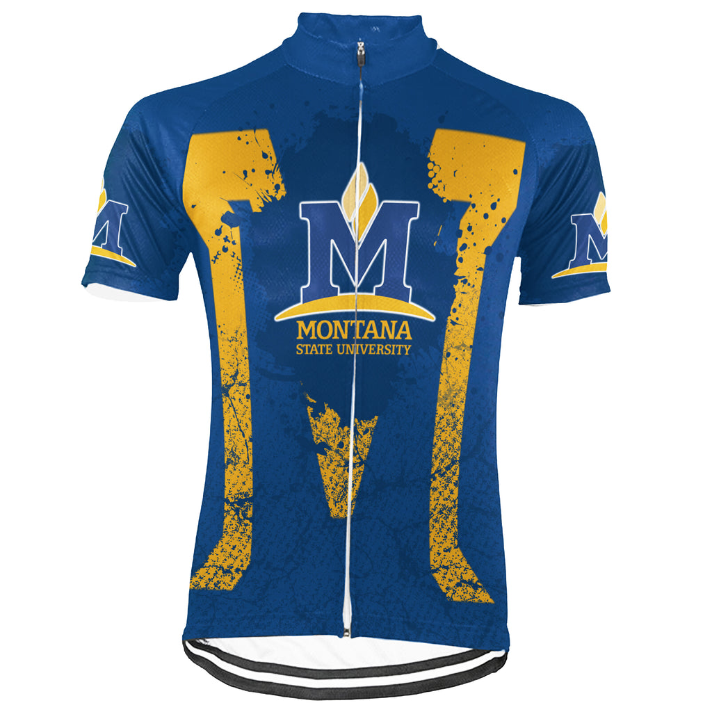 Customized Montana State University (MSU) Short Sleeve Cycling Jersey For Men And Women