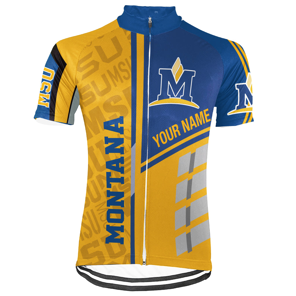 Customized Montana State University (MSU) Short Sleeve Cycling Jersey For Men And Women