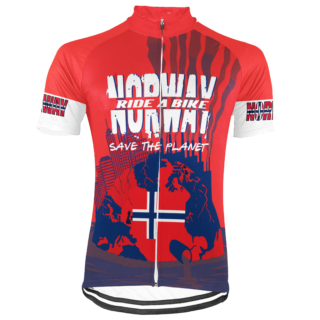 Customized Ride Green, Ride for Peace Noway Short Sleeve Cycling Jersey For Men And Women