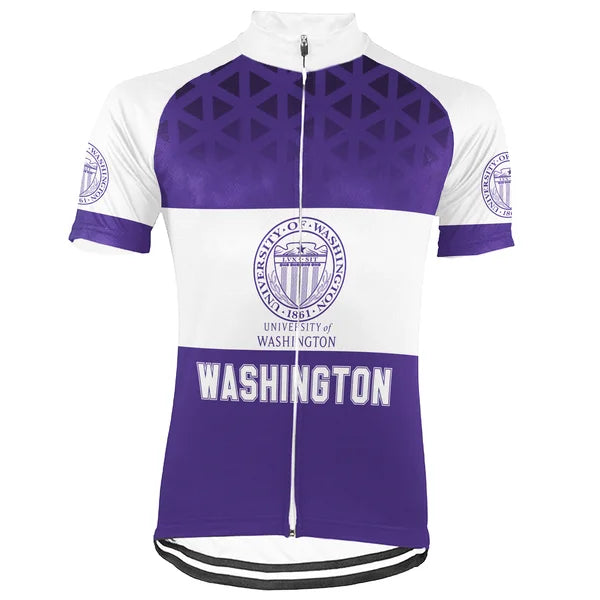 Customized University of Washington (UW) Short Sleeve Cycling Jersey For Men And Women