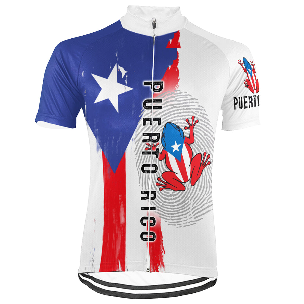 Personalized Name PUERTO RICO Collection 1 Short Sleeve Cycling Jersey for Men