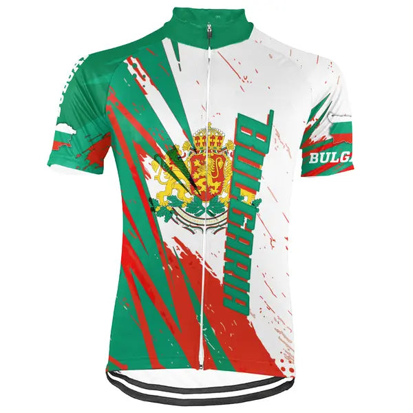 Customized Bulgaria Short Sleeve Cycling Jersey for Men