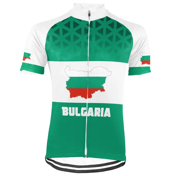 Customized Bulgaria Short Sleeve Cycling Jersey for Men