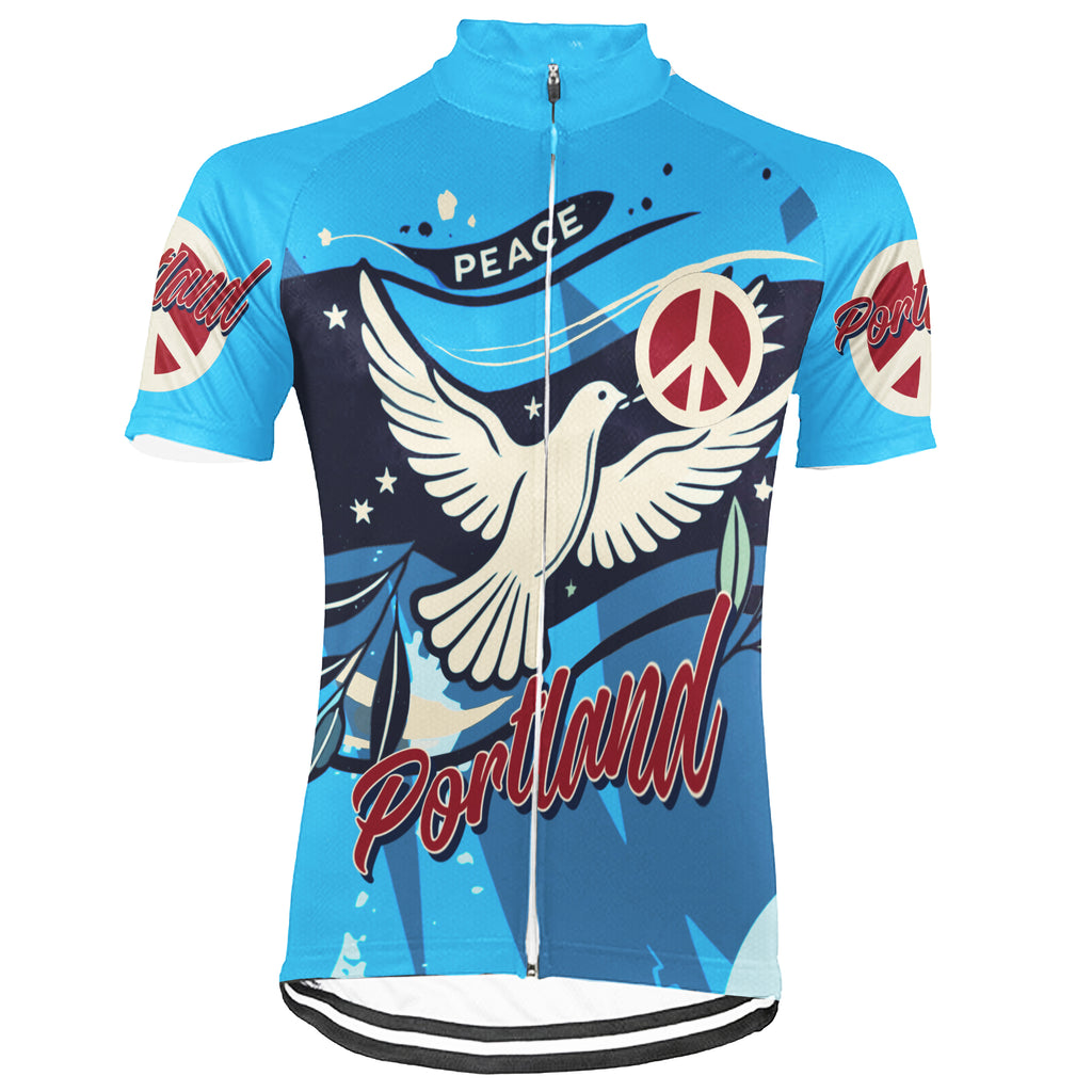 Customized Portland New Collection Short Sleeve Cycling Jersey For Men And Women
