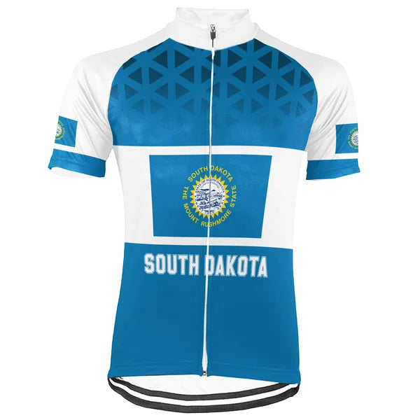 Customized South Dakota Short Sleeve Cycling Jersey for Men