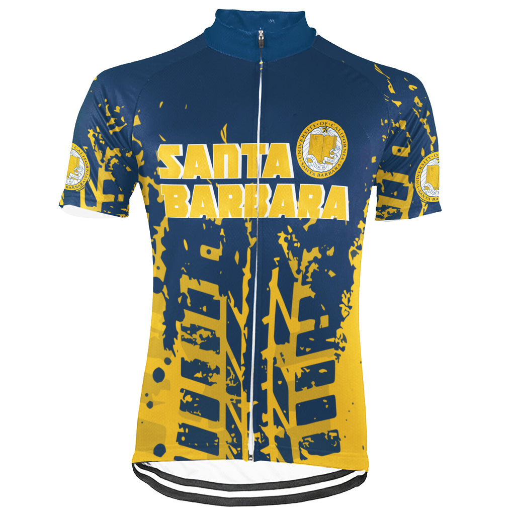 Customized University Of California Santa Barbara (UCSB) Short Sleeve Cycling Jersey For Men And Women