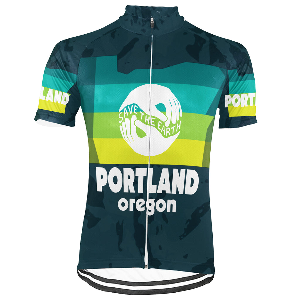 Colection 2 - Customized Portland Environmental Protection Save The Planet Short Sleeve Cycling Jersey For Men And Women