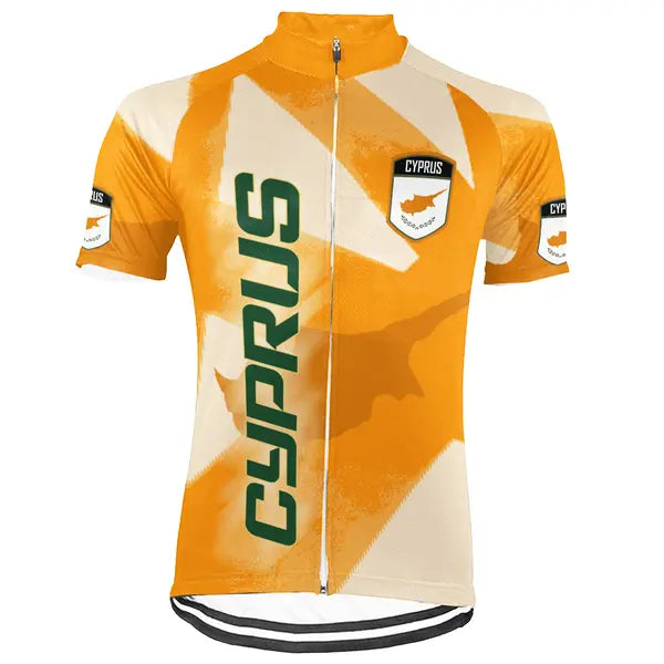 Customized Cyprus Short Sleeve Cycling Jersey for Men