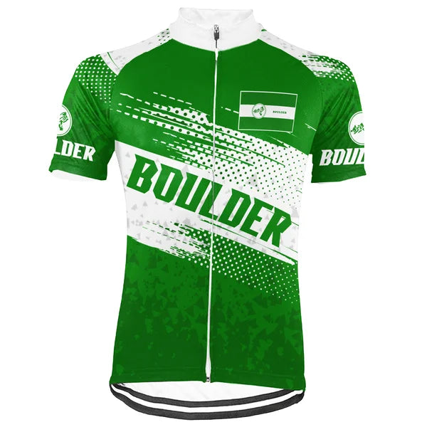 Customized Boulder Short Sleeve Cycling Jersey for Men