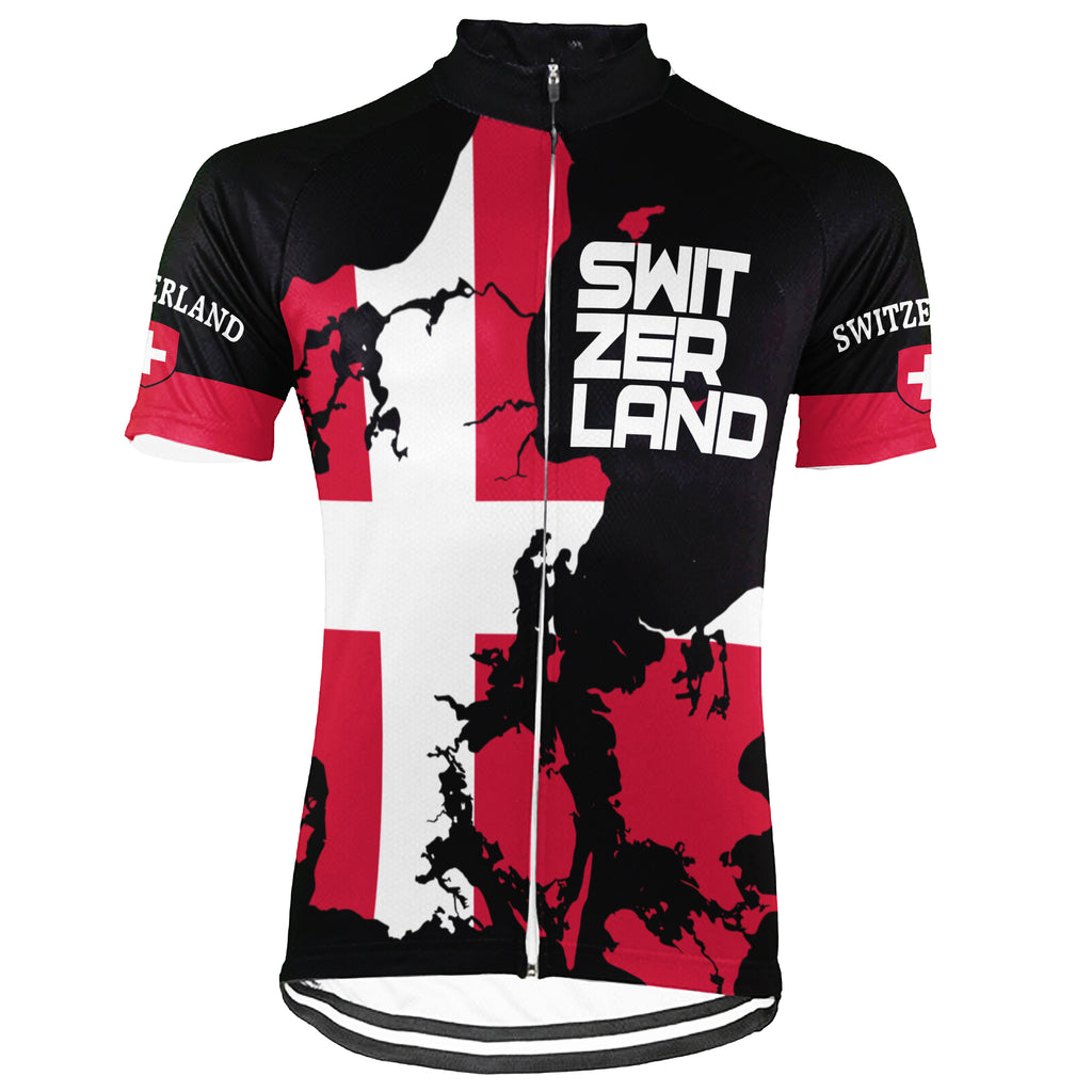 Customized Ride Green, Ride for Peace Switzerland Short Sleeve Cycling Jersey For Men And Women