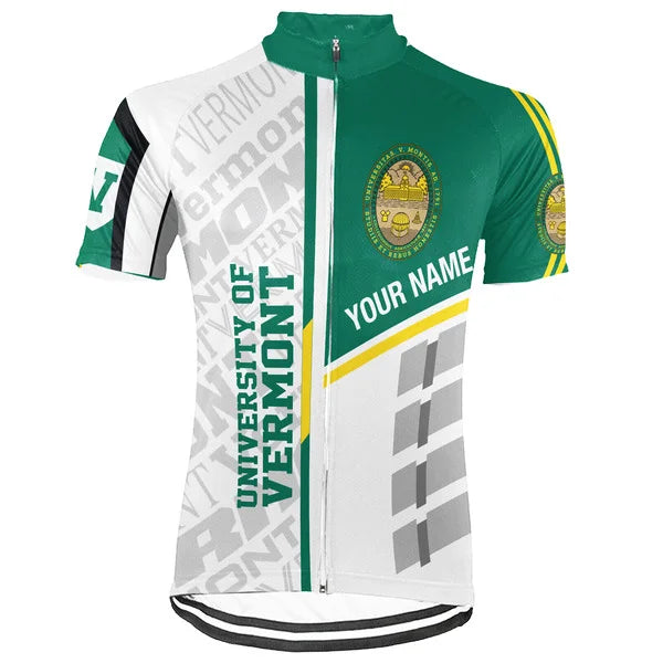 Customized The University of Vermont (UVM) Short Sleeve Cycling Jersey For Men And Women