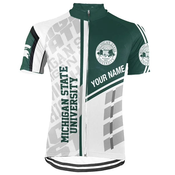 Customized Michigan State University (MSU) Short Sleeve Cycling Jersey For  Men And Women