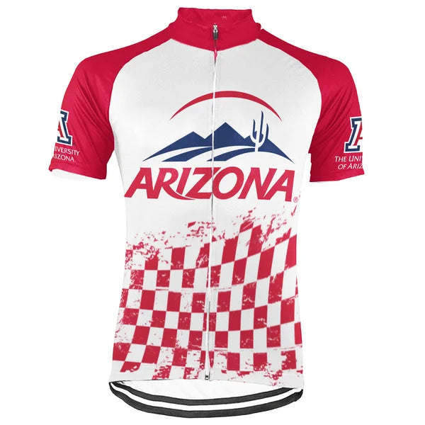 Customized University of Arizona Short Sleeve Cycling Jersey For Men And Women