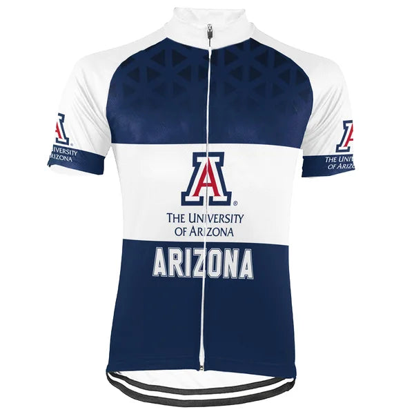 Customized University of Arizona Short Sleeve Cycling Jersey For Men And Women