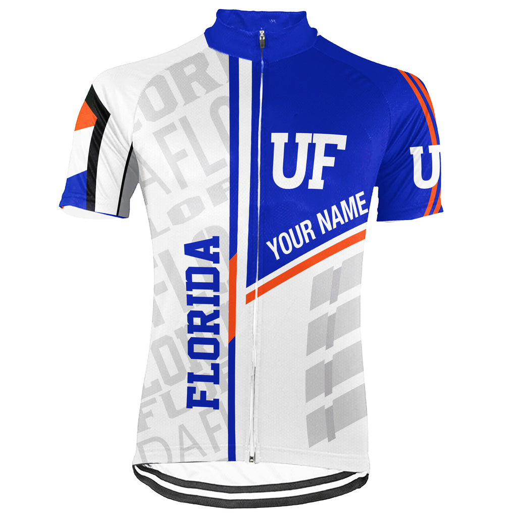 Customized University of Florida (UF) Short Sleeve Cycling Jersey For Men And Women