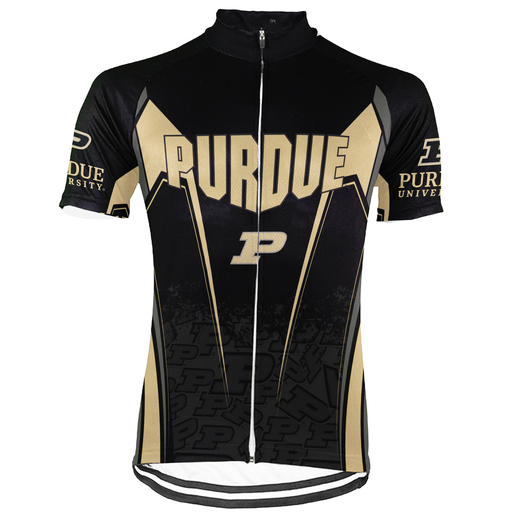 Customized Purdue University Short Sleeve Cycling Jersey For Men And Women