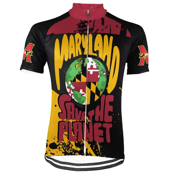 Customized Maryland Environmental Protection Short Sleeve Cycling Jersey For Men And Women