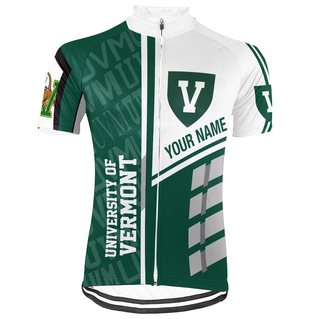 Customized The University of Vermont (UVM) Short Sleeve Cycling Jersey For Men And Women