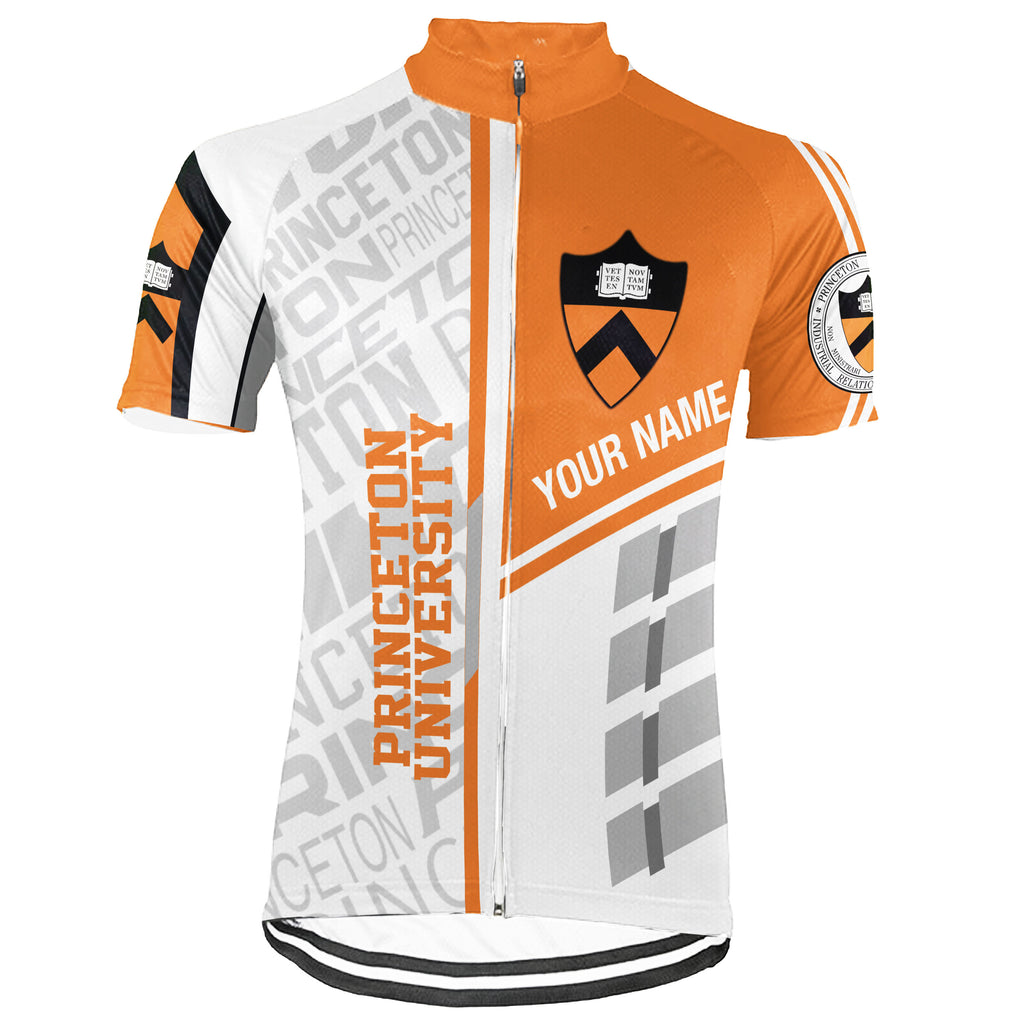 Customized Princeton University Short Sleeve Cycling Jersey For Men And Women