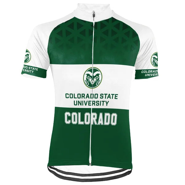 Customized Colorado State University Short Sleeve Cycling Jersey For Men And Women