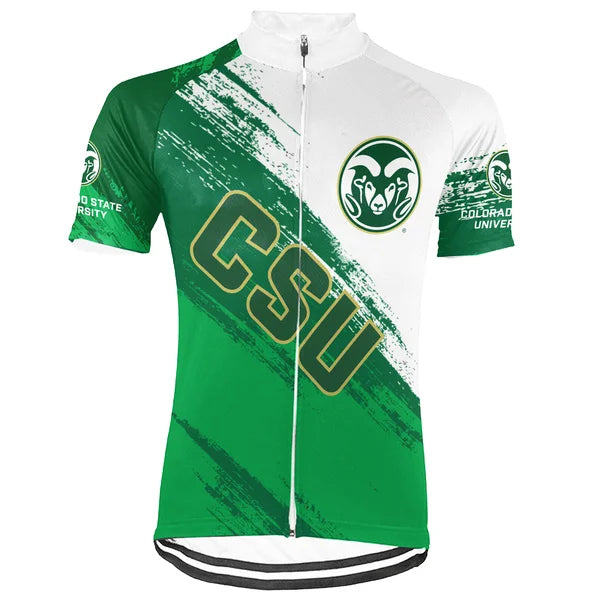 Customized Colorado State University Short Sleeve Cycling Jersey For Men And Women