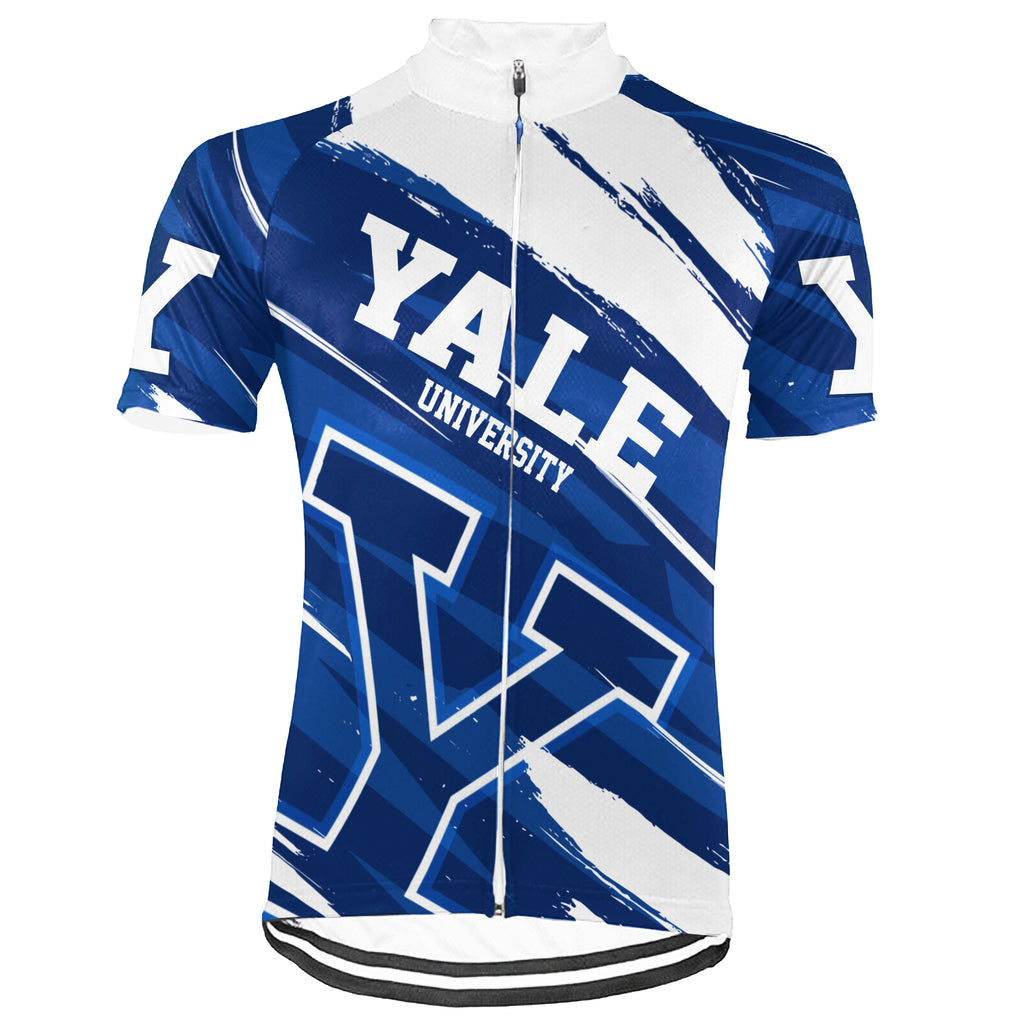 Customized Yale University Short Sleeve Cycling Jersey For Men And Women