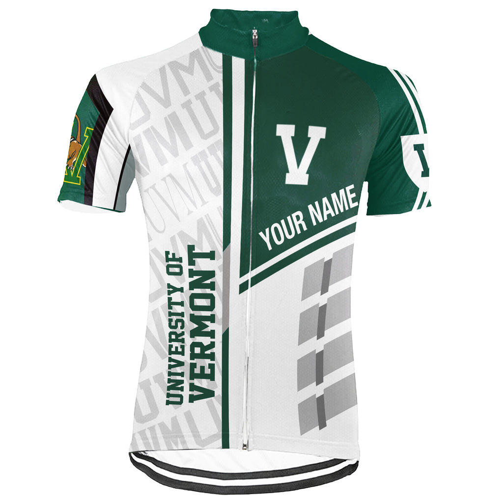 Customized The University of Vermont (UVM) Short Sleeve Cycling Jersey For Men And Women