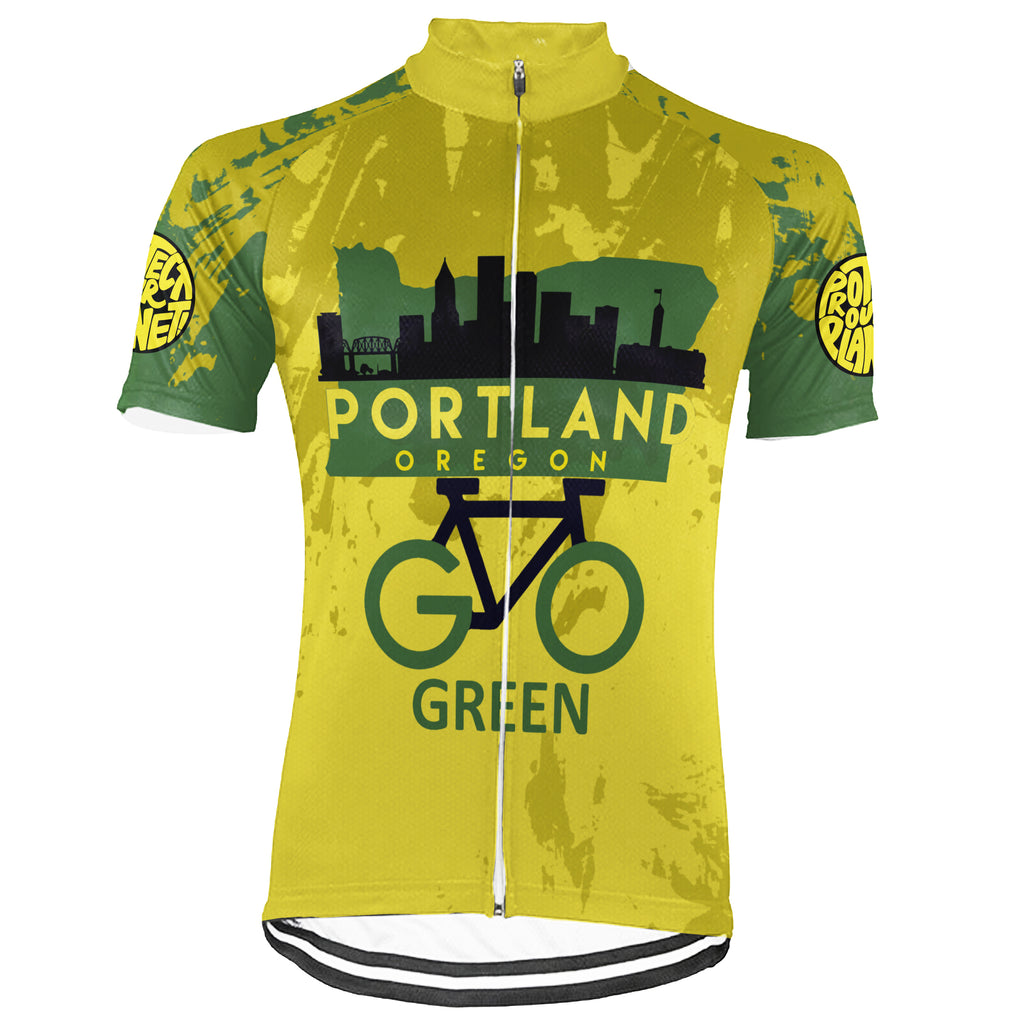 Customized Portland New Collection Short Sleeve Cycling Jersey For Men And Women